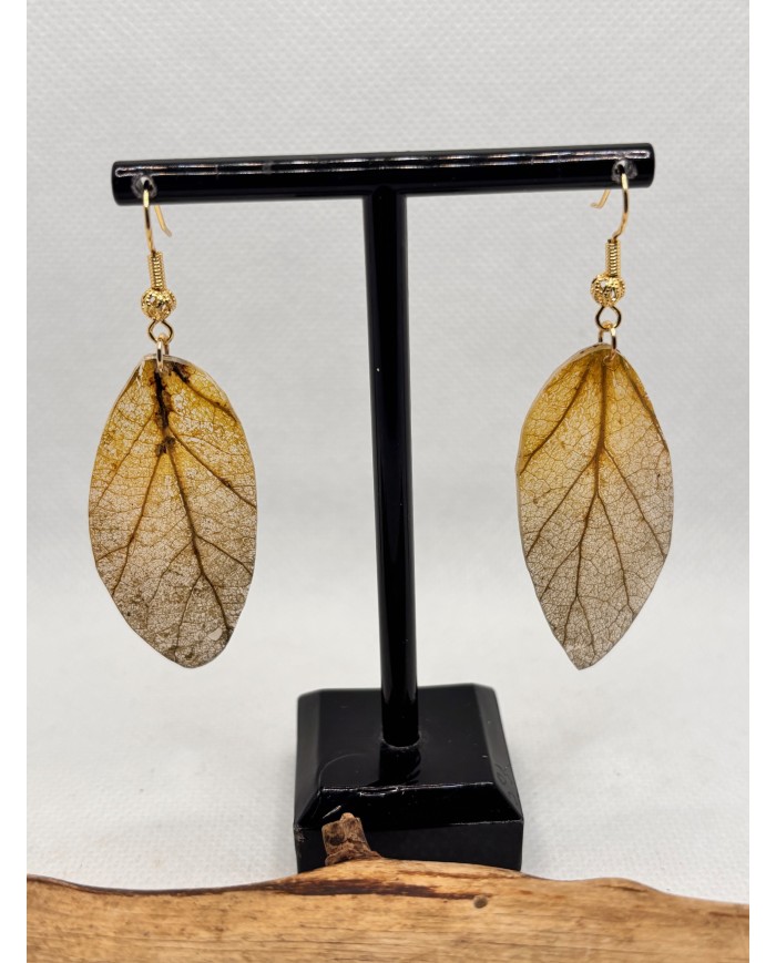 EDICIÓN LIMITADA pendientes artesanos de hoja natural