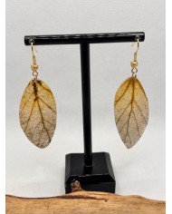 EDICIÓN LIMITADA pendientes artesanos de hoja natural