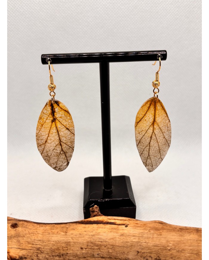 EDICIÓN LIMITADA pendientes artesanos de hoja natural