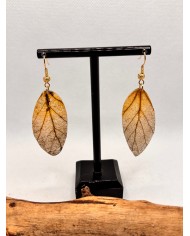 EDICIÓN LIMITADA pendientes artesanos de hoja natural