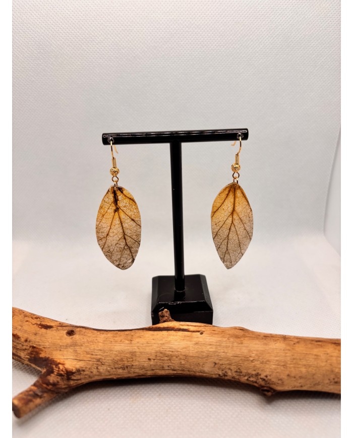 EDICIÓN LIMITADA pendientes artesanos de hoja natural