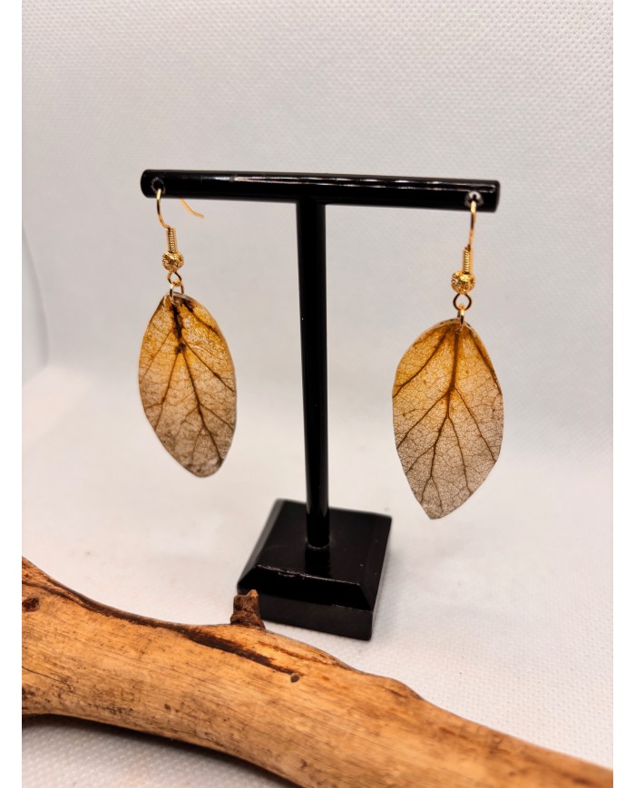 EDICIÓN LIMITADA pendientes artesanos de hoja natural
