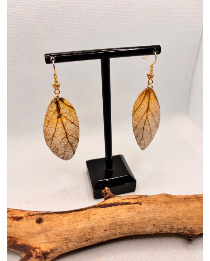 EDICIÓN LIMITADA pendientes artesanos de hoja natural
