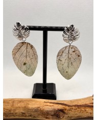EDICIÓN LIMITADA pendientes artesanos de hoja natural