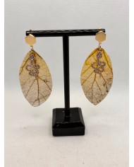 EDICIÓN LIMITADA pendientes artesanos de hoja natural