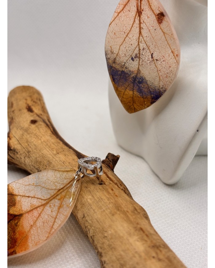 EDICIÓN LIMITADA pendientes artesanos de hoja natural