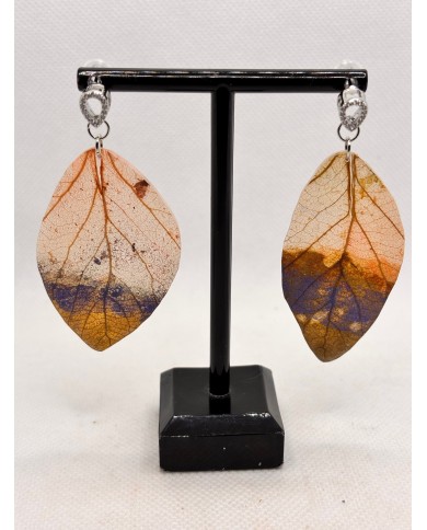 EDICIÓN LIMITADA pendientes artesanos de hoja natural