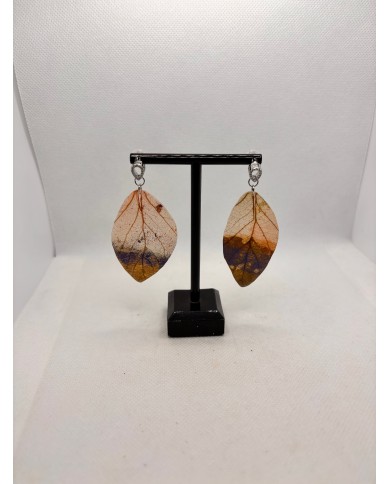 EDICIÓN LIMITADA pendientes artesanos de hoja natural