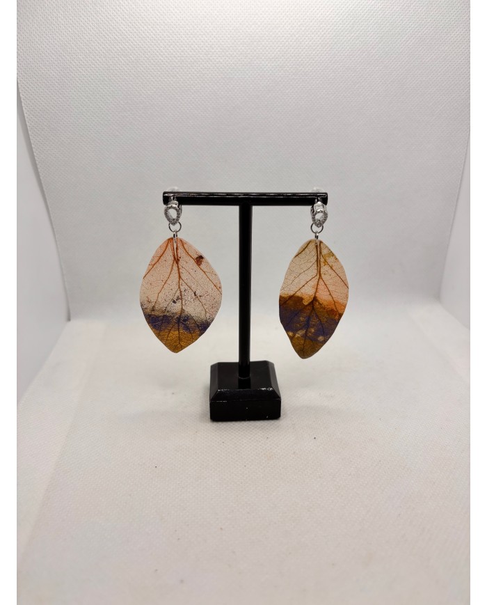EDICIÓN LIMITADA pendientes artesanos de hoja natural