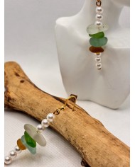 PENDIENTES DE CRISTAL MARINO o lágrimas de sirena