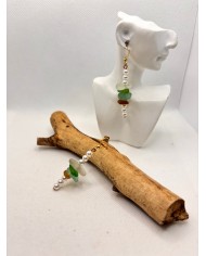 PENDIENTES DE CRISTAL MARINO o lágrimas de sirena