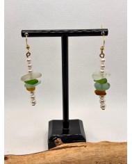 PENDIENTES DE CRISTAL MARINO o lágrimas de sirena