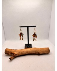 PENDIENTES DE CRISTAL MARINO artesanos