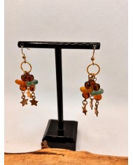 PENDIENTES DE CRISTAL MARINO artesanos