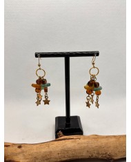 PENDIENTES DE CRISTAL MARINO artesanos