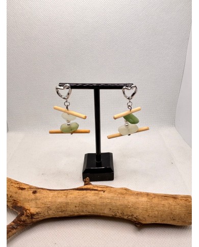 PENDIENTES DE CRISTAL MARINO O LÁGRIMAS DE SIRENA