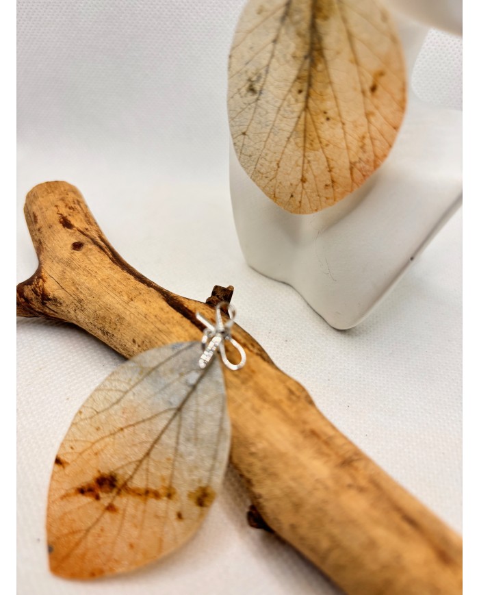 EDICIÓN LIMITADA pendientes artesanos de hoja natural