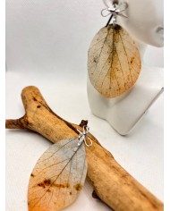 EDICIÓN LIMITADA pendientes artesanos de hoja natural