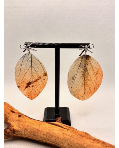 EDICIÓN LIMITADA pendientes artesanos de hoja natural