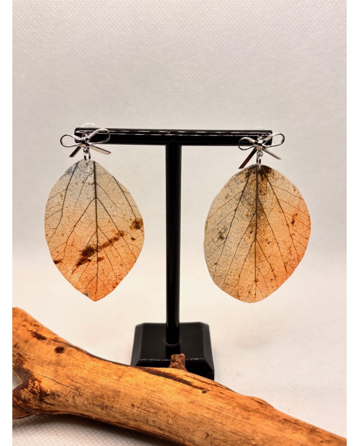 EDICIÓN LIMITADA pendientes artesanos de hoja natural