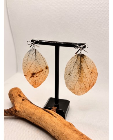 EDICIÓN LIMITADA pendientes artesanos de hoja natural