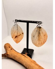 EDICIÓN LIMITADA pendientes artesanos de hoja natural