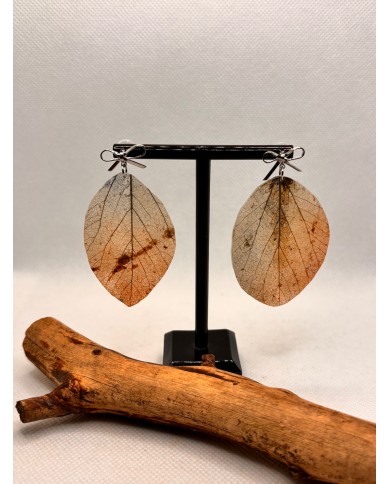 EDICIÓN LIMITADA pendientes artesanos de hoja natural