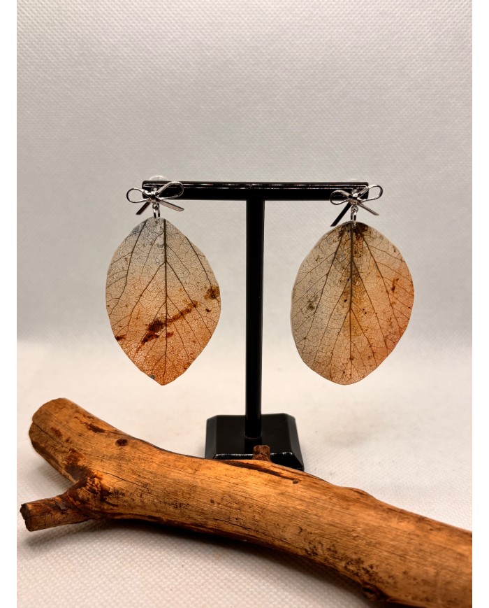 EDICIÓN LIMITADA pendientes artesanos de hoja natural