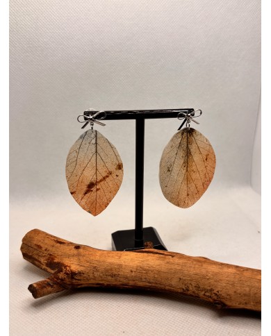 EDICIÓN LIMITADA pendientes artesanos de hoja natural