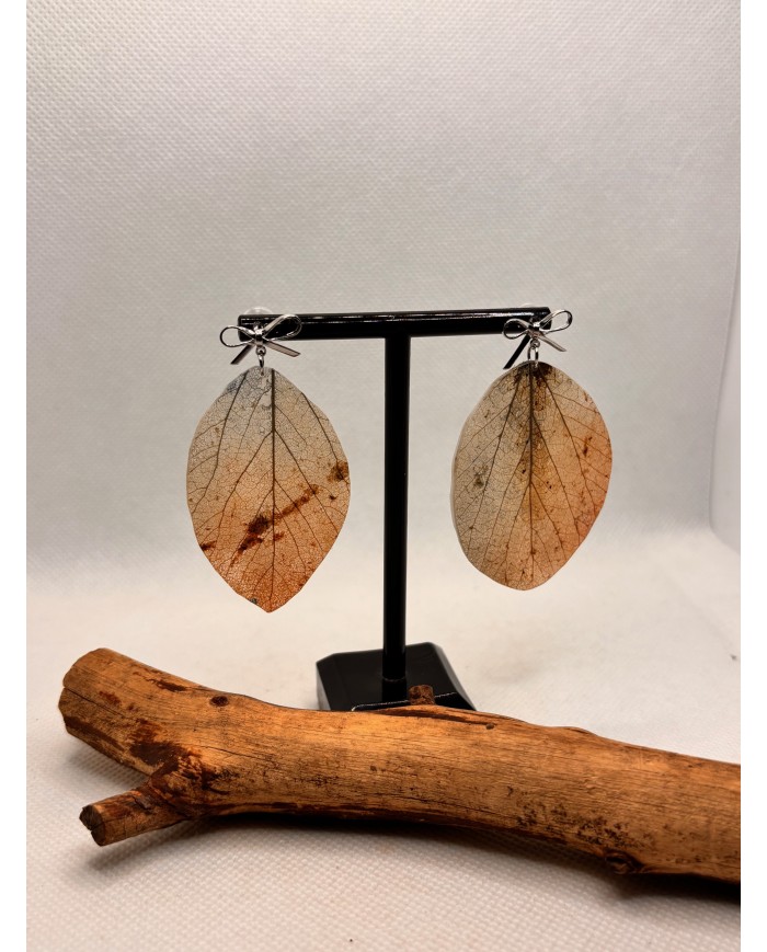 EDICIÓN LIMITADA pendientes artesanos de hoja natural