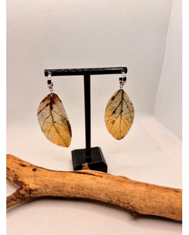 EDICIÓN LIMITADA pendientes artesanos de hoja natural