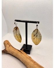 EDICIÓN LIMITADA pendientes artesanos de hoja natural