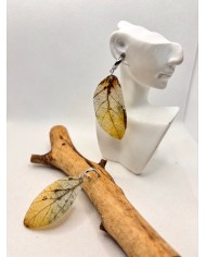 EDICIÓN LIMITADA pendientes artesanos de hoja natural