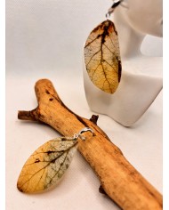 EDICIÓN LIMITADA pendientes artesanos de hoja natural