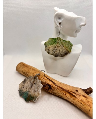 EDICIÓN LIMITADA pendientes de hoja natural artesanos