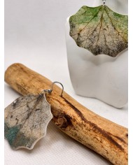 EDICIÓN LIMITADA pendientes de hoja natural artesanos