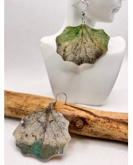 EDICIÓN LIMITADA pendientes de hoja natural artesanos