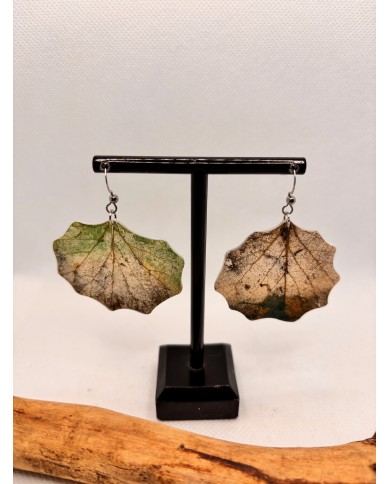 EDICIÓN LIMITADA pendientes de hoja natural artesanos