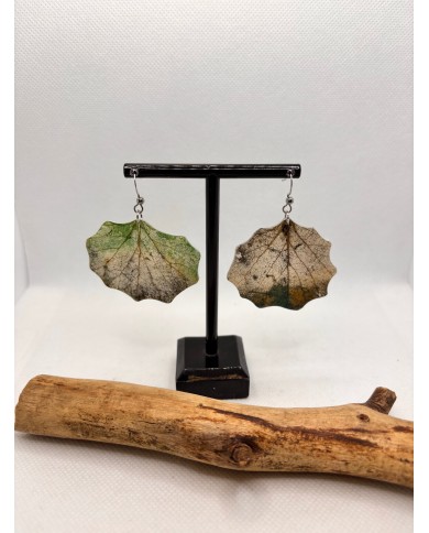 EDICIÓN LIMITADA pendientes de hoja natural artesanos