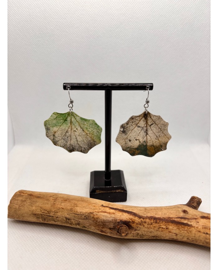 EDICIÓN LIMITADA pendientes de hoja natural artesanos