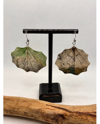 EDICIÓN LIMITADA pendientes de hoja natural artesanos
