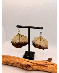 EDICIÓN LIMITADA pendientes artesanos de hoja natural