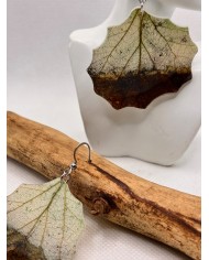 EDICIÓN LIMITADA pendientes artesanos de hoja natural