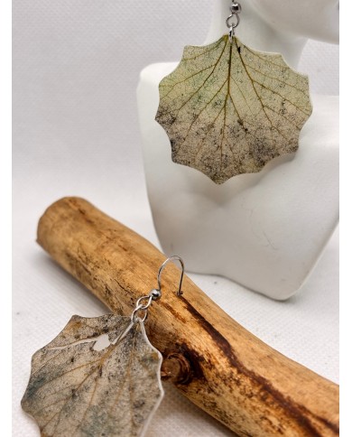 EDICIÓN LIMITADA pendientes artesanos de hoja natural