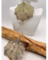 EDICIÓN LIMITADA pendientes artesanos de hoja natural