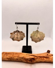 EDICIÓN LIMITADA pendientes artesanos de hoja natural