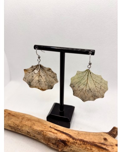 EDICIÓN LIMITADA pendientes artesanos de hoja natural