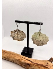 EDICIÓN LIMITADA  pendientes artesanos de hoja natural