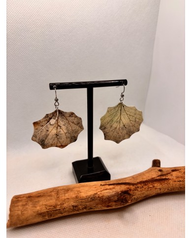 EDICIÓN LIMITADA pendientes artesanos de hoja natural