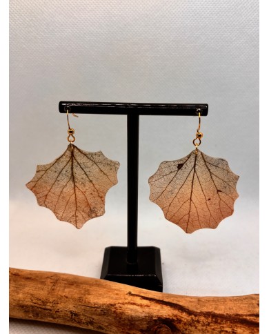EDICIÓN LIMITADA  pendientes artesanos de hoja natural